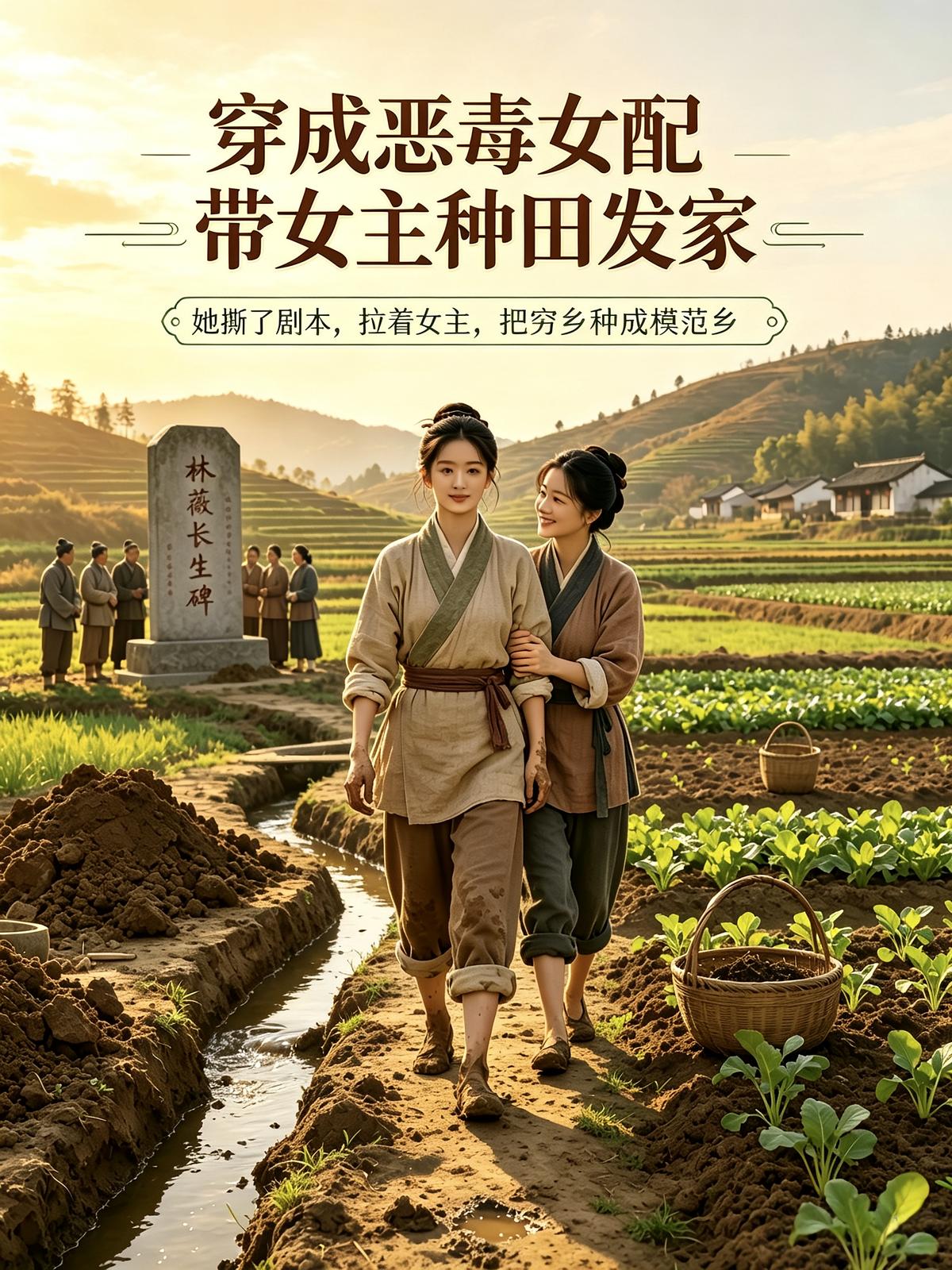 穿成恶毒女配，带女主种田发家